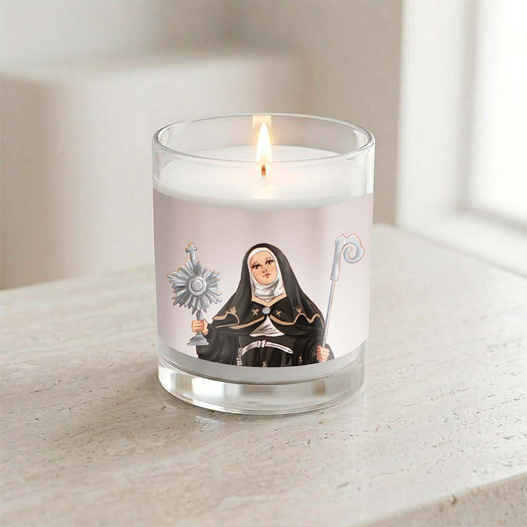 Saint Clare of Assisi Candle 2