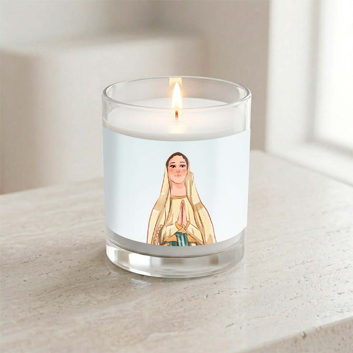 Our Lady of Lourdes Candle 2