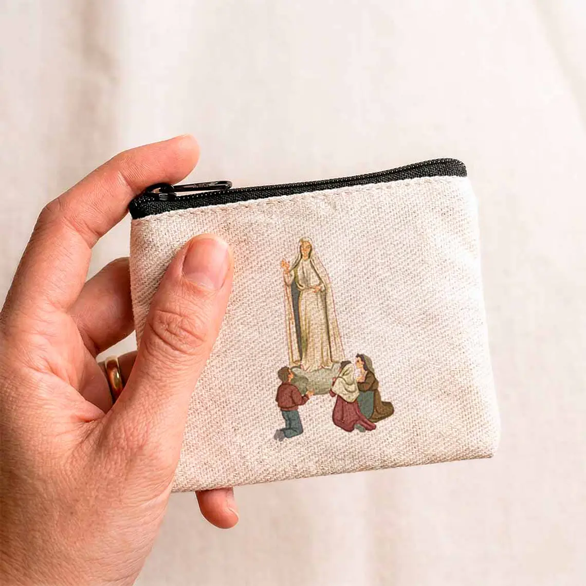 Carteira para terço da Aparição de Fátima 3