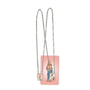 Our Lady of Remedies Stainless Steel Scapular
