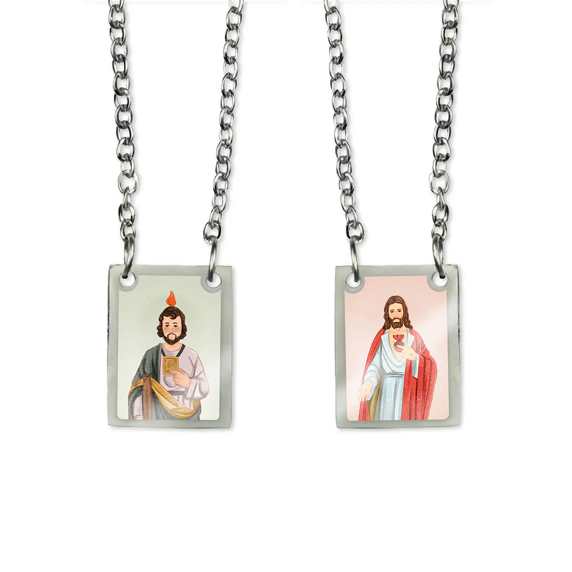 Escapulário de aço de São Judas Tadeu 1