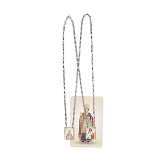 Saint Blaise Stainless Steel Scapular