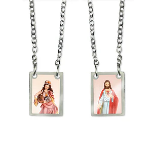 Saint Catherine Stainless Steel Scapular