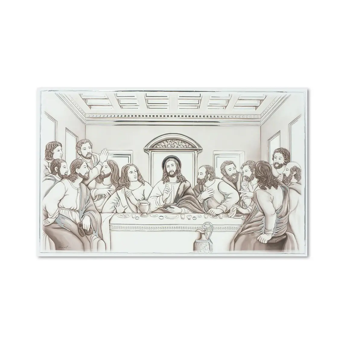 The Last Supper silver bilaminate plaque 1