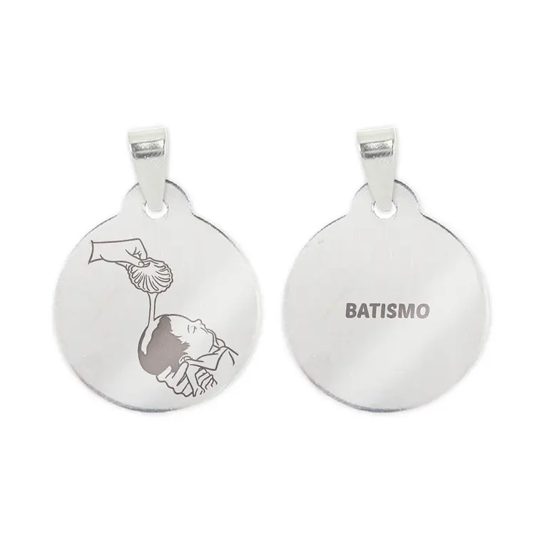 Baptism necklace in stainless steel 2