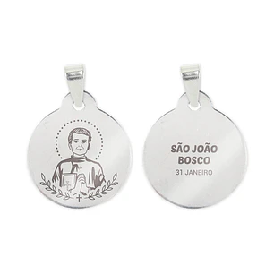 Saint John Bosco necklace in stainless steel