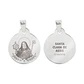Collana e medaglia di Santa Chiara d'Assisi in acciaio inossidabile - miniatura 2