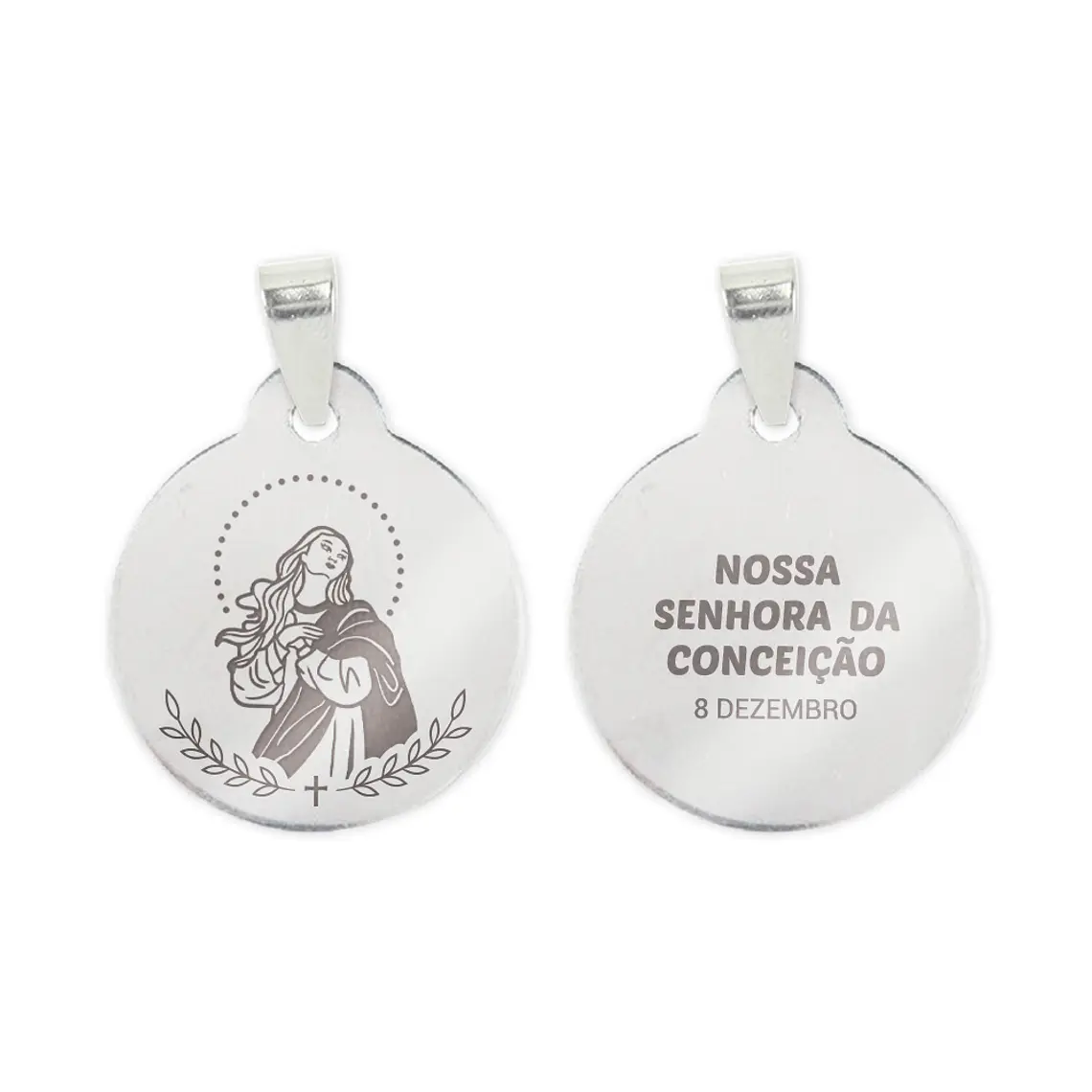 Our Lady of the Conception necklace in stainless steel 2