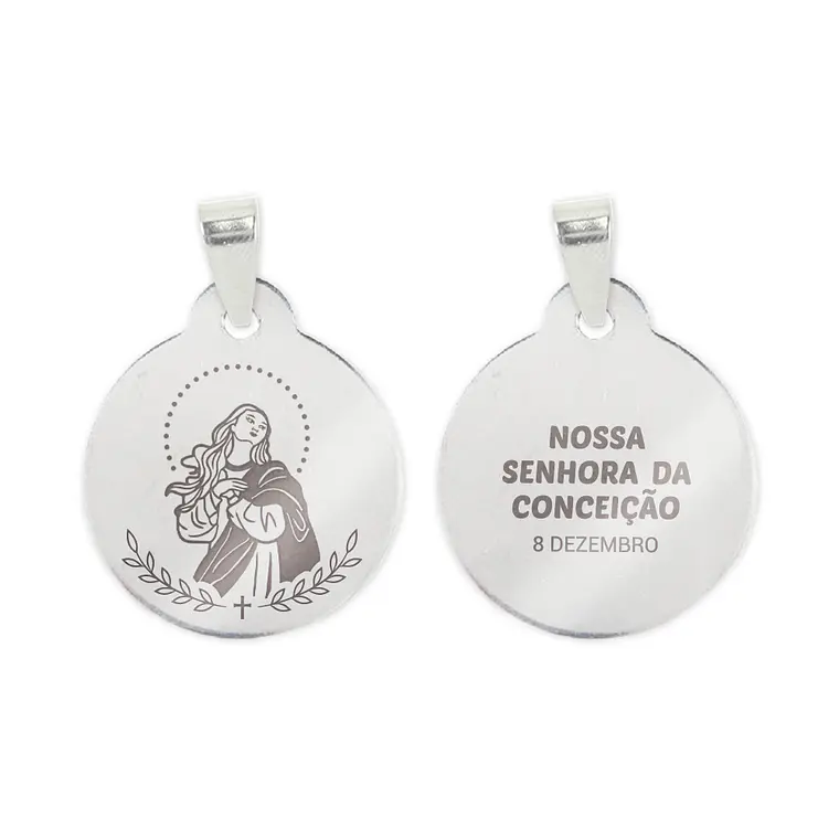 Our Lady of the Conception necklace in stainless steel 2
