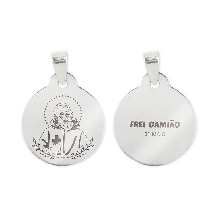Friar Damian necklace in stainless steel 2