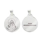 Collar y medalla de Jesús Misericordioso en acero inoxidable - Miniatura 2