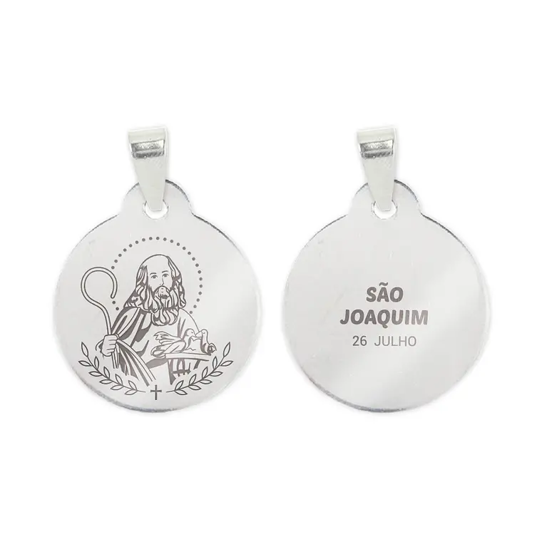 Collana e medaglia di San Gioacchino in acciaio inossidabile 2