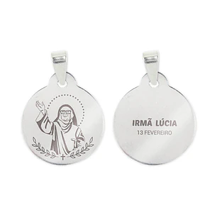 Fio e medalha da Irmã Lúcia em aço inoxidável