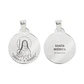 Collana e medaglia di Santa Monica in acciaio inossidabile - miniatura 2
