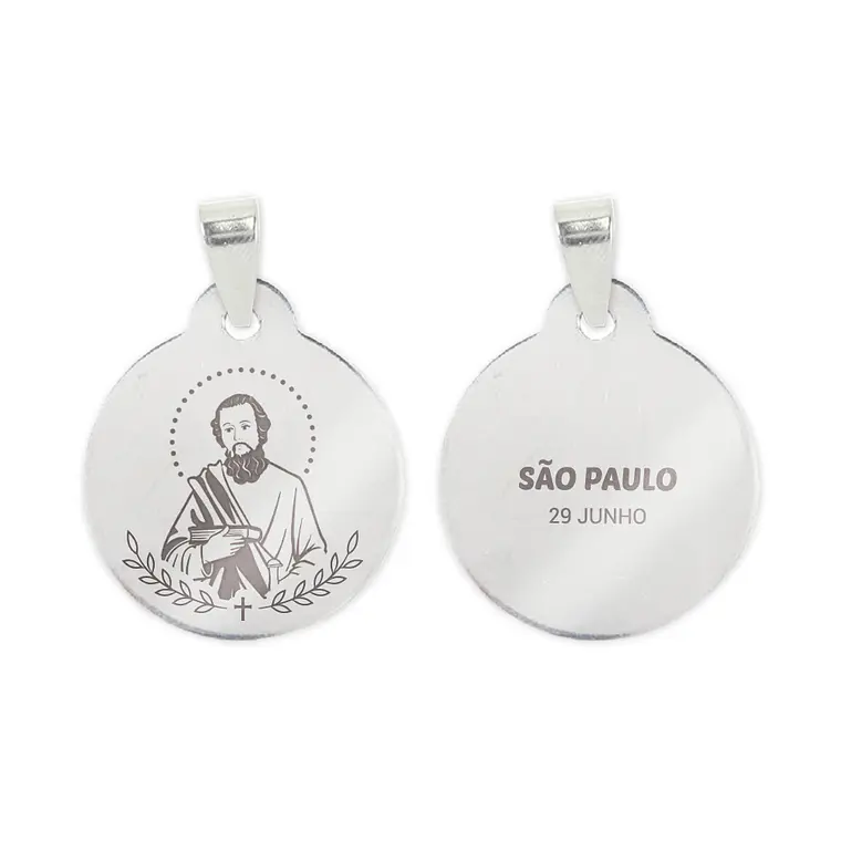 Collana e medaglia di San Paolo in acciaio inossidabile 2
