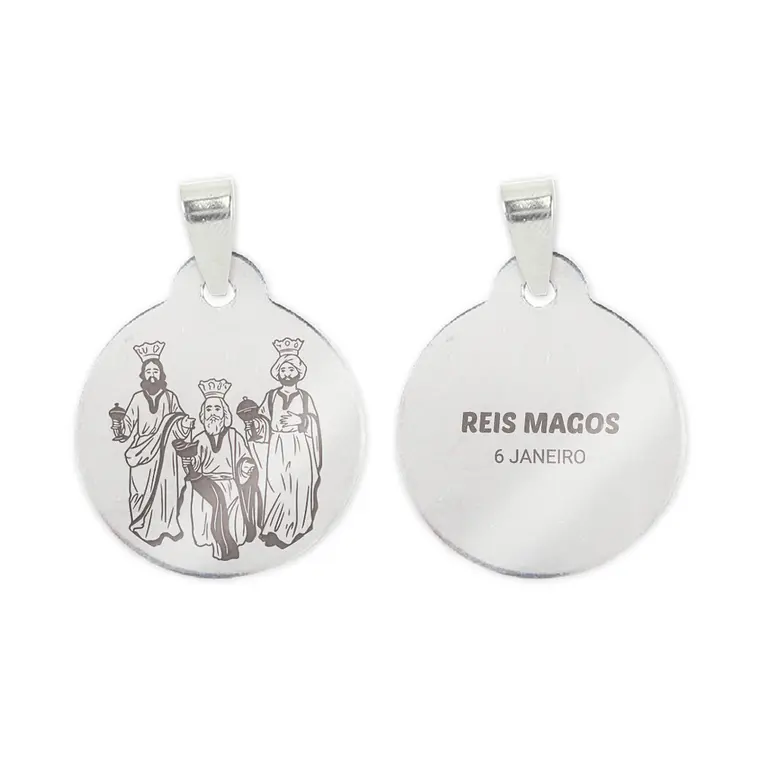 Collana e medaglia dei Re Magi in acciaio inossidabile 2