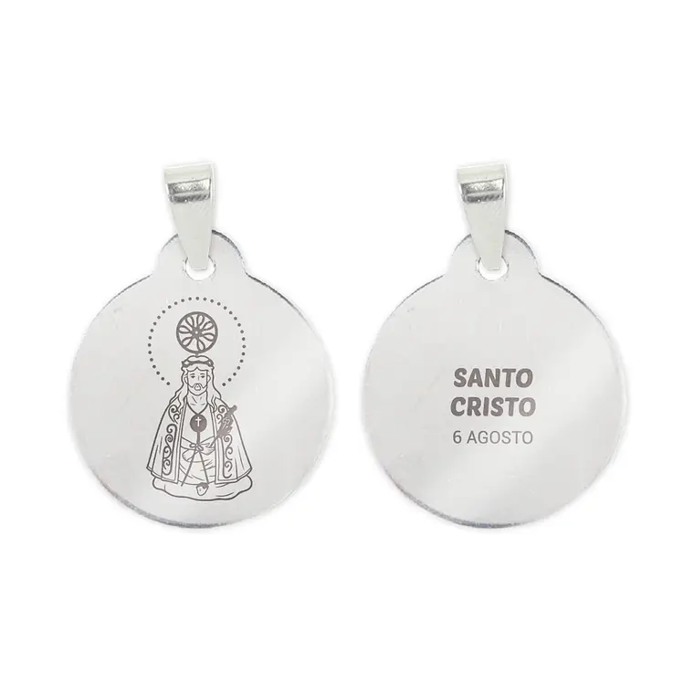 Collana e medaglia del Santo Cristo in acciaio inossidabile 2