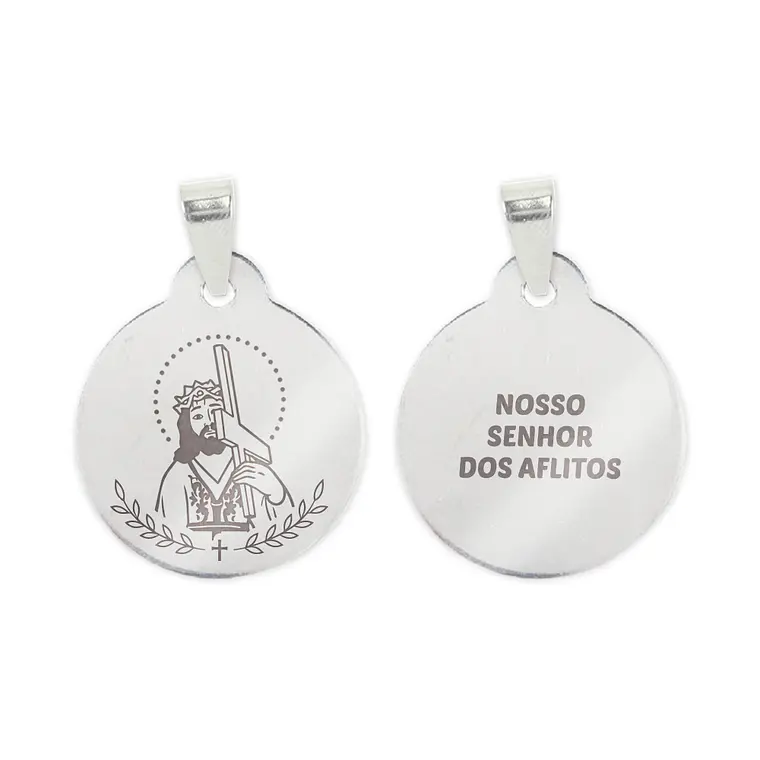 Our Lord the Aflicted necklace and medal in stainless steel 2