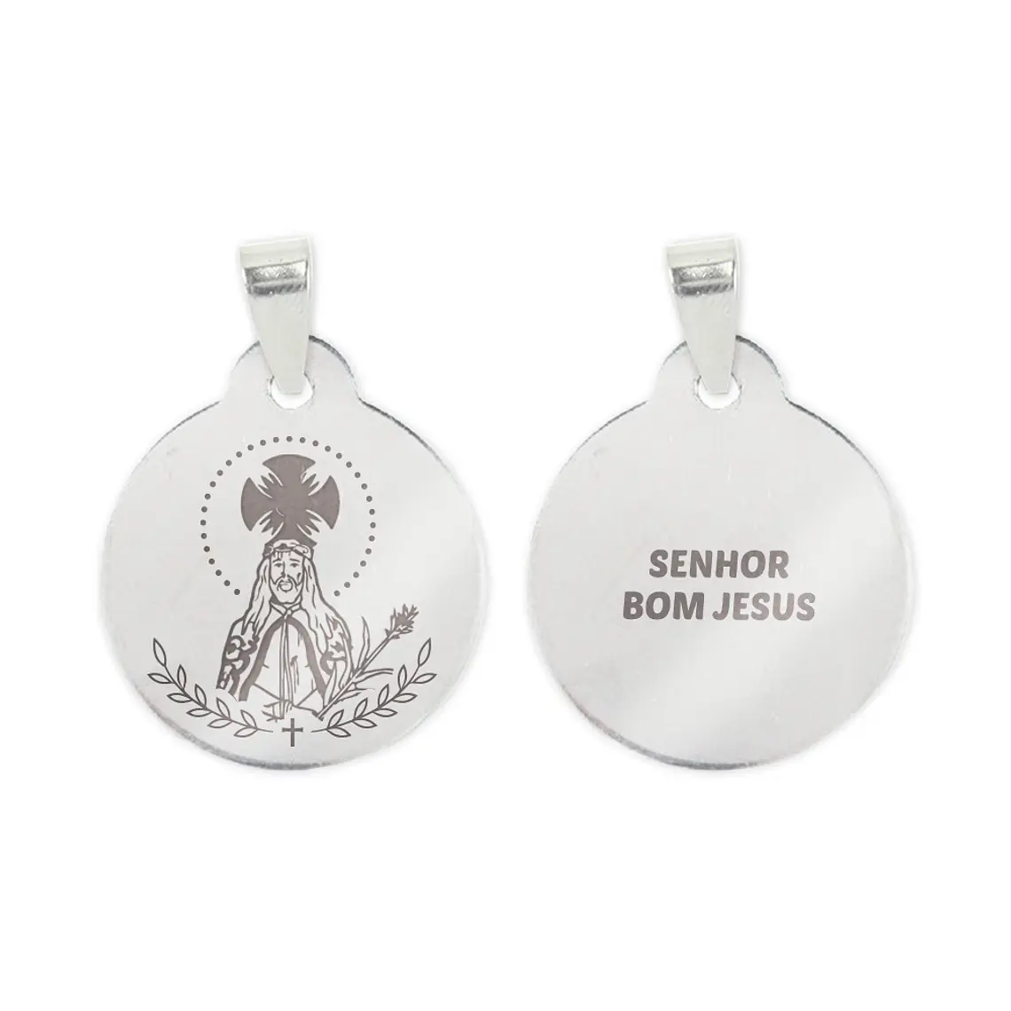 Lord Jesus necklace and medal in stainless steel 2