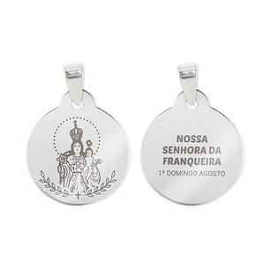 Our Lady of Franqueira necklace and medal in stainless steel