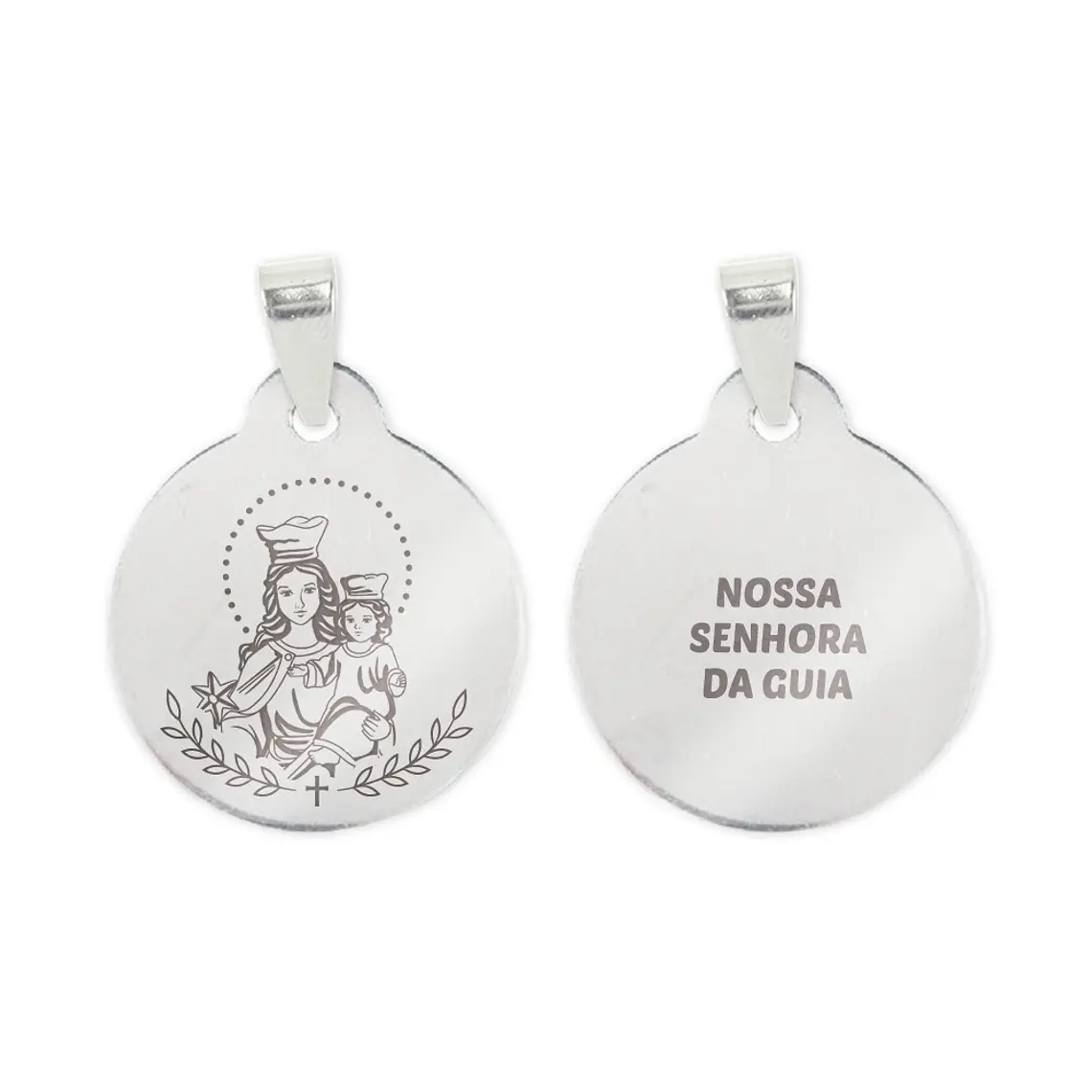 Collana e medaglia di Nostra Signora della Guida in acciaio inossidabile 2