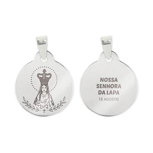 Our Lady of Lapa necklace and medal in stainless steel