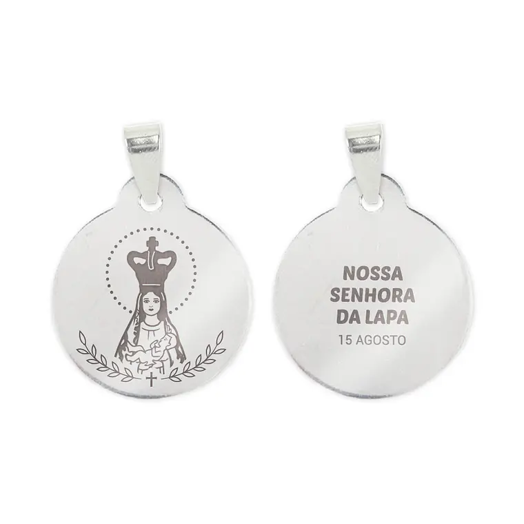 Collana e medaglia di Nostra Signora della Lapa in acciaio inossidabile 2