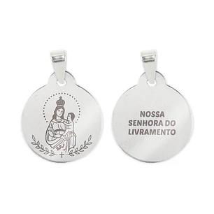 Our Lady of Deliverance necklace and medal in stainless steel