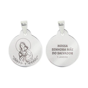 Our Lady Mother of the Savior necklace and medal in stainless steel
