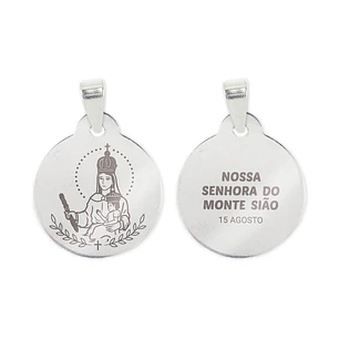 Our Lady of Mount Zion necklace and medal in steel