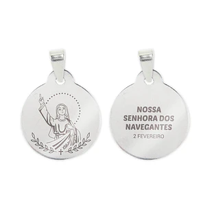 Our Lady of Navigators necklace and medal in steel