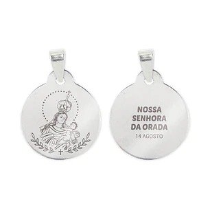 Our Lady of Orada necklace and medal in steel