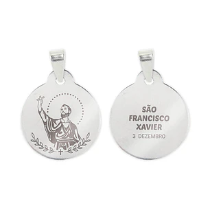 Saint Francis Xavier necklace and medal in steel