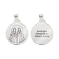 Sacred Heart of Jesus and Mary necklace and medal in stainless steel - thumbnail 2