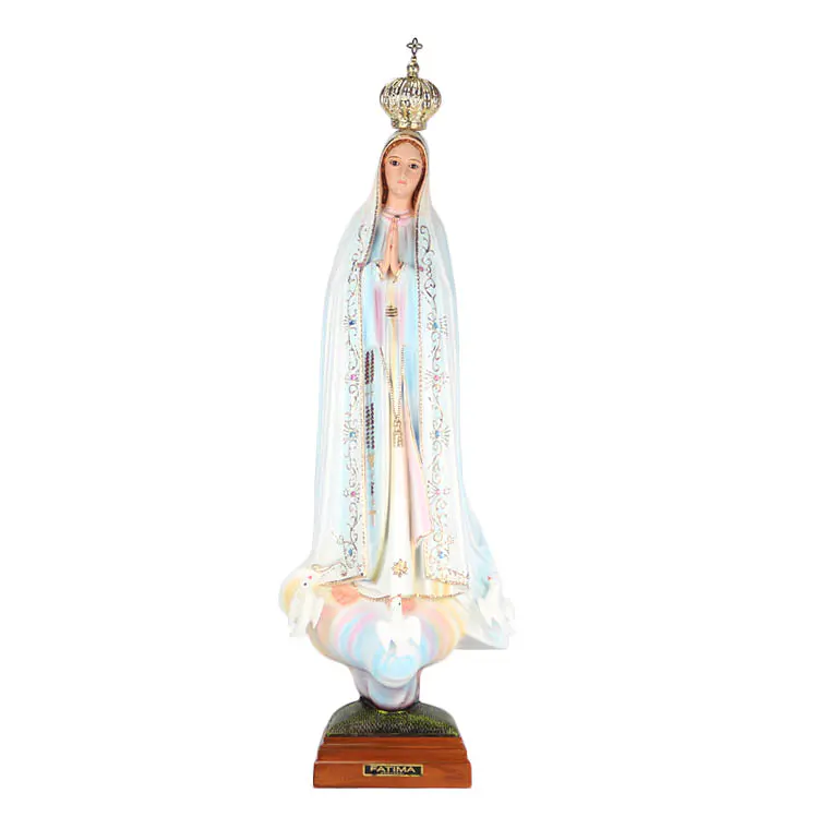 Imagem Nossa Senhora De Fátima c/ olhos de vidro 1