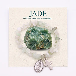 Pulseira católica de Jade natural