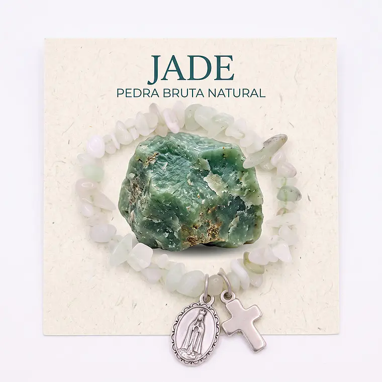 Pulseira católica de Jade natural 1