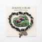 Pulseira católica de Zoizite e Rubi natural - miniatura 1