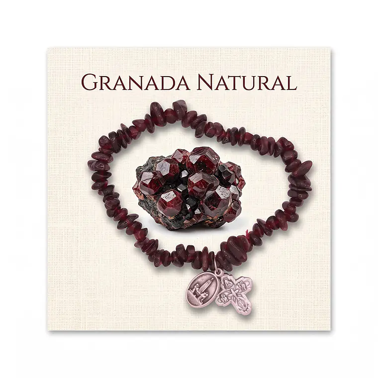 Pulseira católica de Granada natural 1