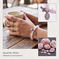 Pulseira católica de Quartzo Rosa natural - Thumbnail 2