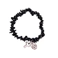 Pulseira católica de Turmalina preta natural - miniatura 3