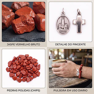 Catholic Red Jasper catholic bracelet