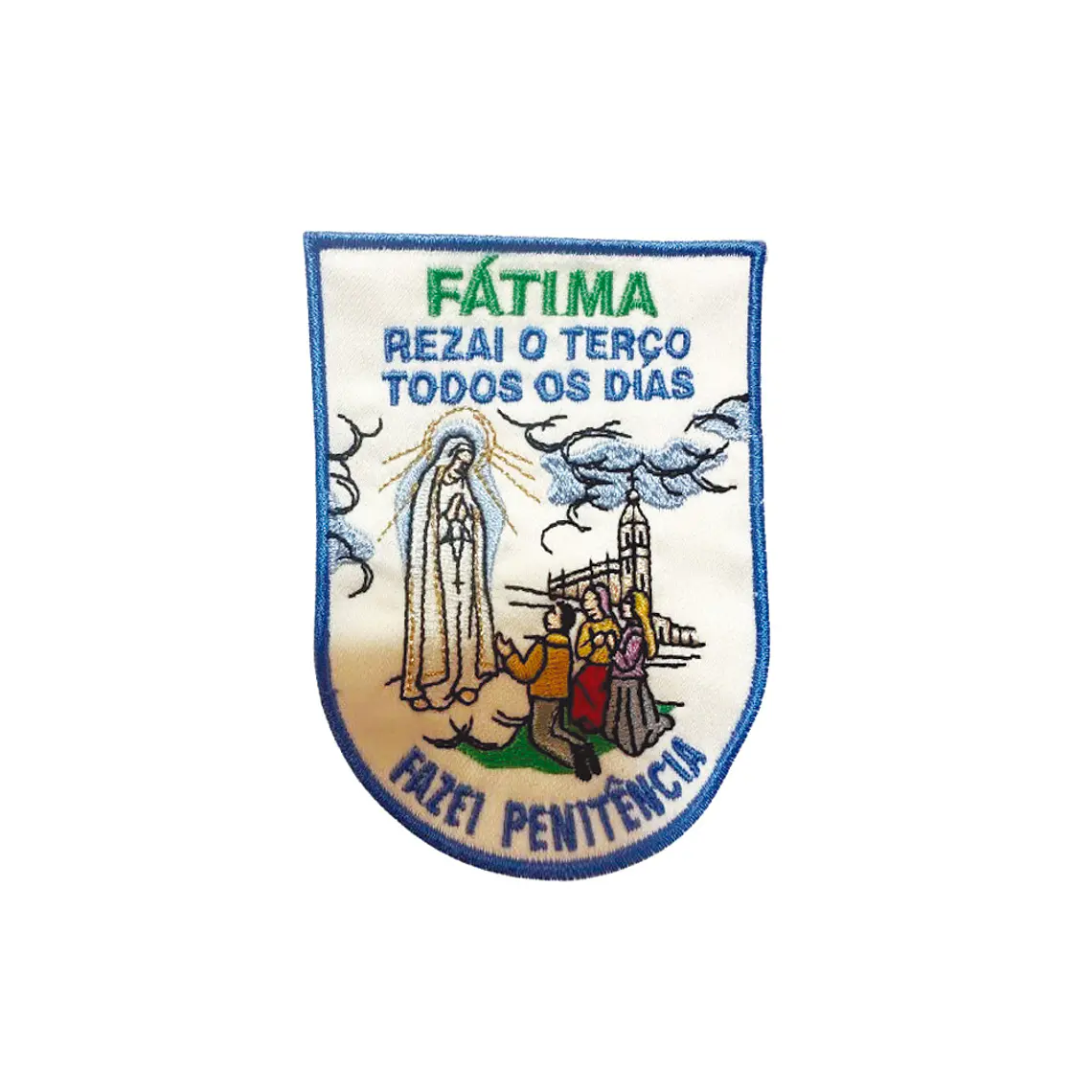 Emblema bordado da Aparição de Fátima 1