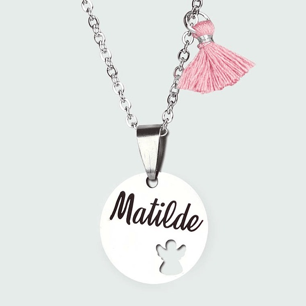 Customizable necklace with little angel 1