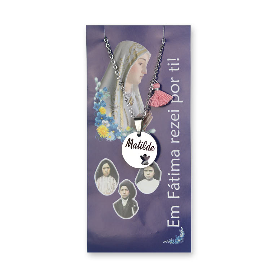 Customizable necklace with little angel 3