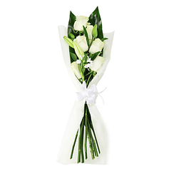 Bouquet de rosas brancas