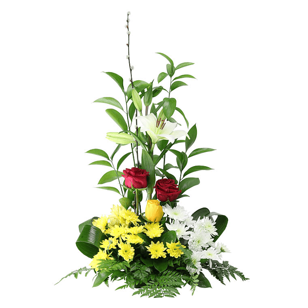 Spiral floral arrangement 
