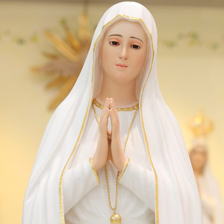 Statue of Our Lady of Fatima Pilgrim - Wood 6