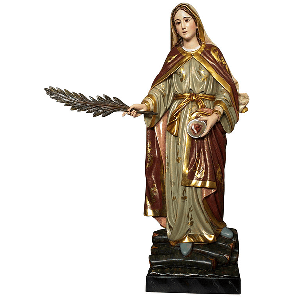 Statua di Santa Lucia - in legno 1