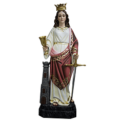 Saint Barbara - wood